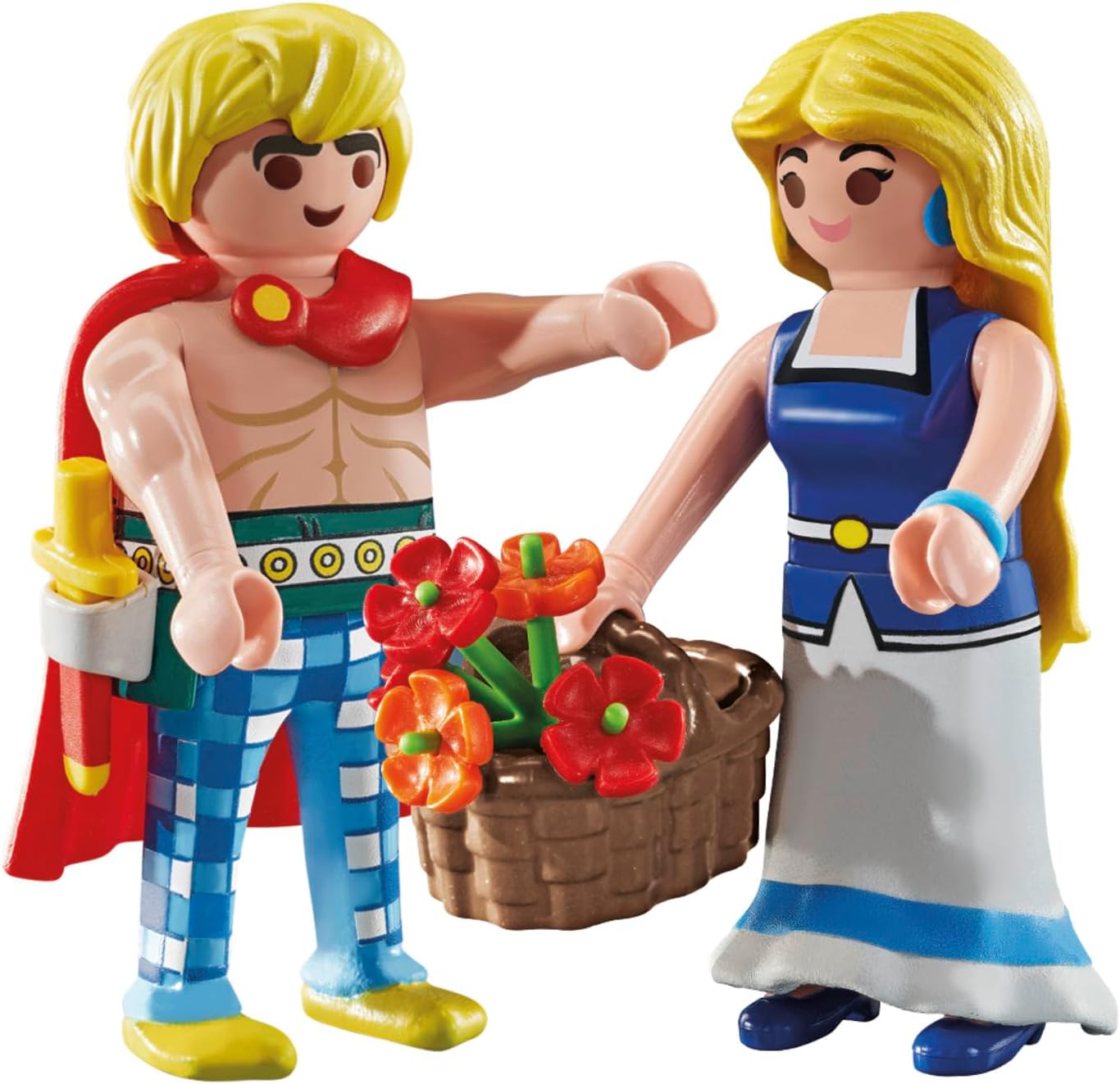 PLAYMOBIL- Astérix: Tragicómix y Falbalá Juguete, Multicolor (71544)