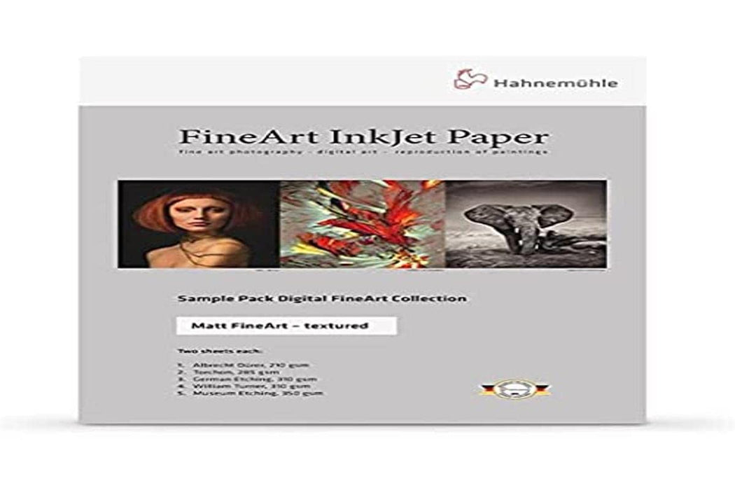 Hahnemühle 10640304 Digital Fine Art Sample Pack, textured, structure mat, 210 x 297 mm