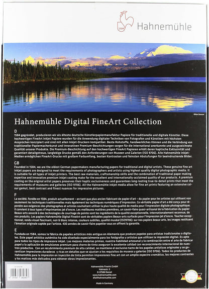 Hahnemühle Photo Rag Baryta A3 - Papel (De alto brillo, 315 g/m², 0.39 µm, 35-65%, 10-30 °C, 50-86 °F