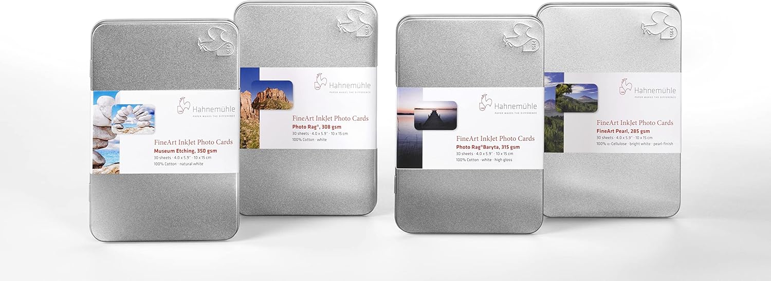 Hahnemühle Digital Fine Art Photo Rag Baryta 10640773 Photo Cards 10 x 15, 100 x 150 mm