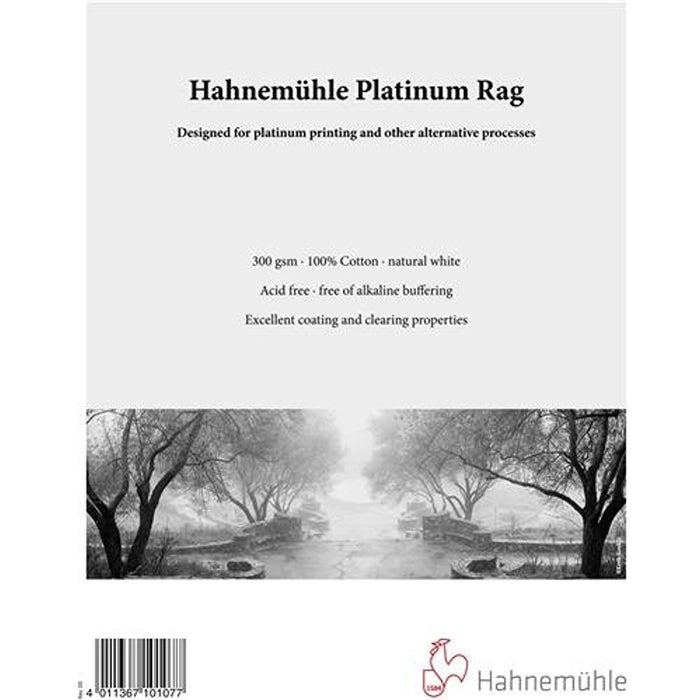 Hahnemühle Platinum Rag 8 x 10 inches 25 sheets for platinum and alternative processes