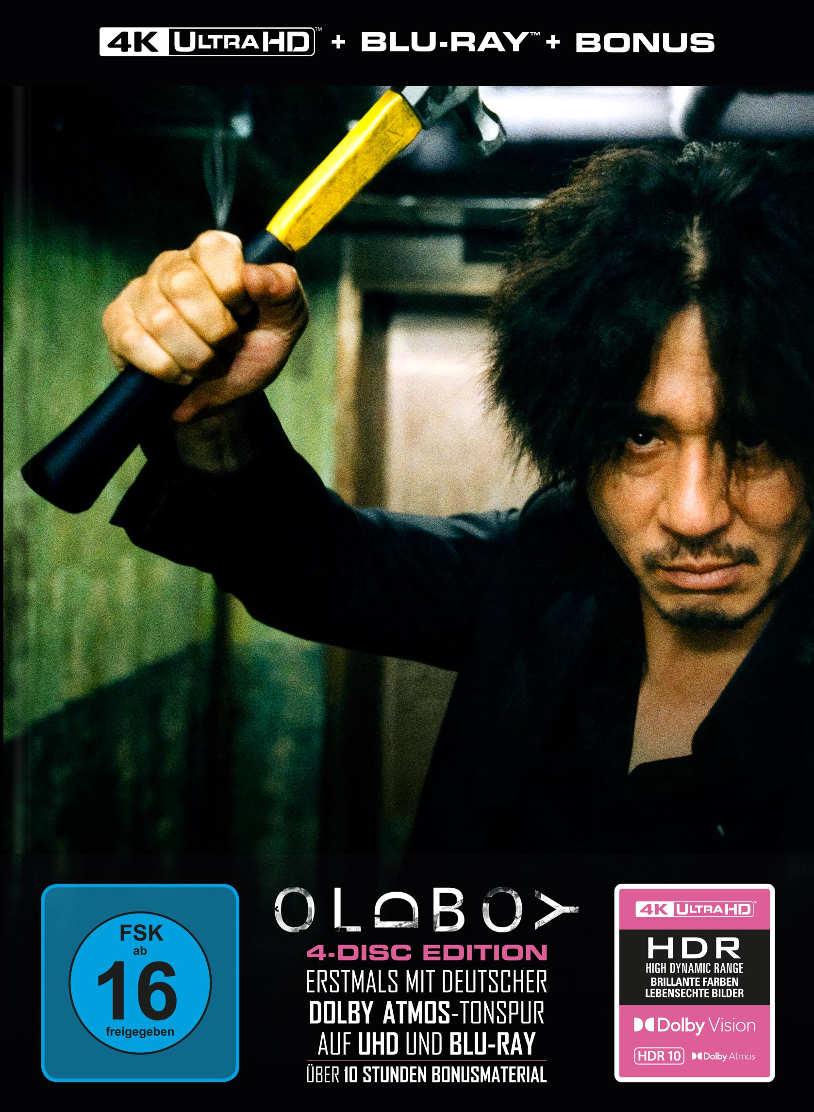 Oldboy - 4-Disc Limited Collector's Edition im Mediabook (4K Ultra HD + Blu-ray + 2 x Bonus-Blu-ray