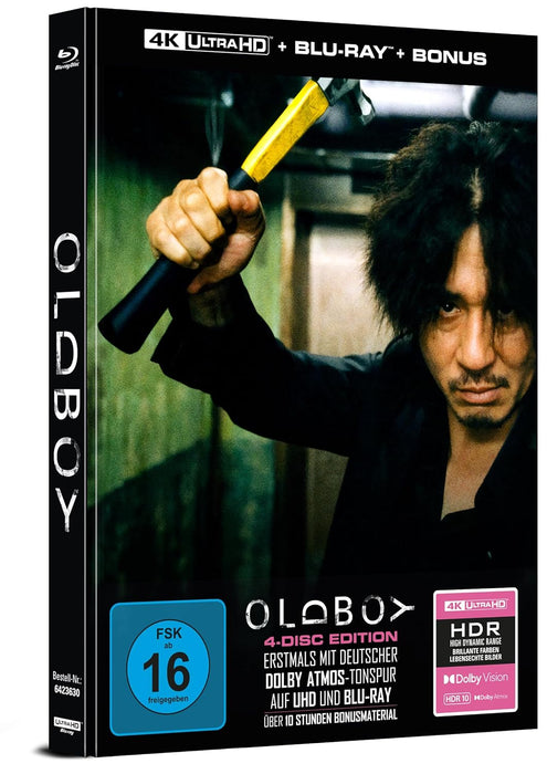 Oldboy - 4-Disc Limited Collector's Edition im Mediabook (4K Ultra HD + Blu-ray + 2 x Bonus-Blu-ray)