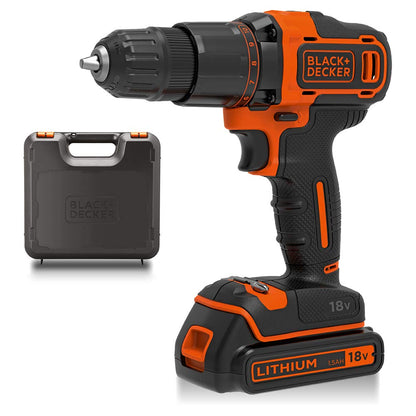 BLACK & DECKER - 18V LIT-ION 2 G HAMDRIL +BAT+BOX