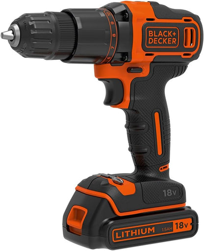 BLACK & DECKER - 18V LIT-ION 2 G HAMDRIL +BAT+BOX