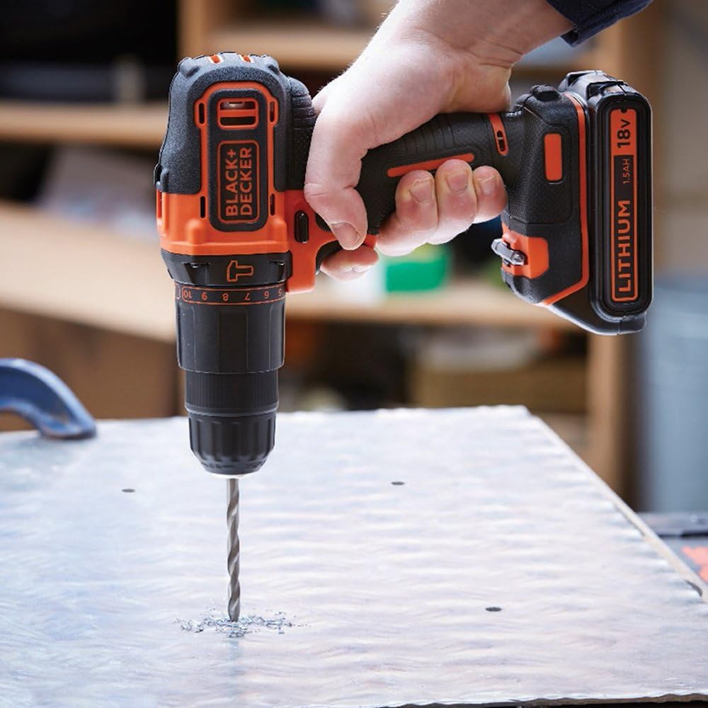 BLACK & DECKER - 18V LIT-ION 2 G HAMDRIL +BAT+BOX