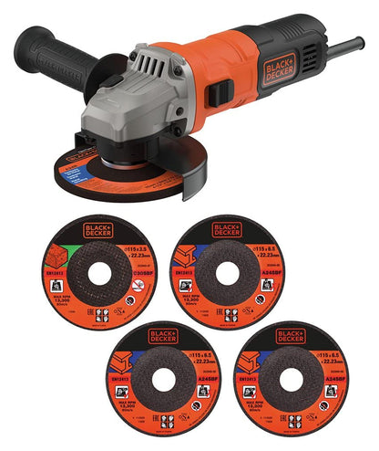 BLACK & DECKER - 710W 115MM GRIND/5DISCS/CUTTG/GRINDG