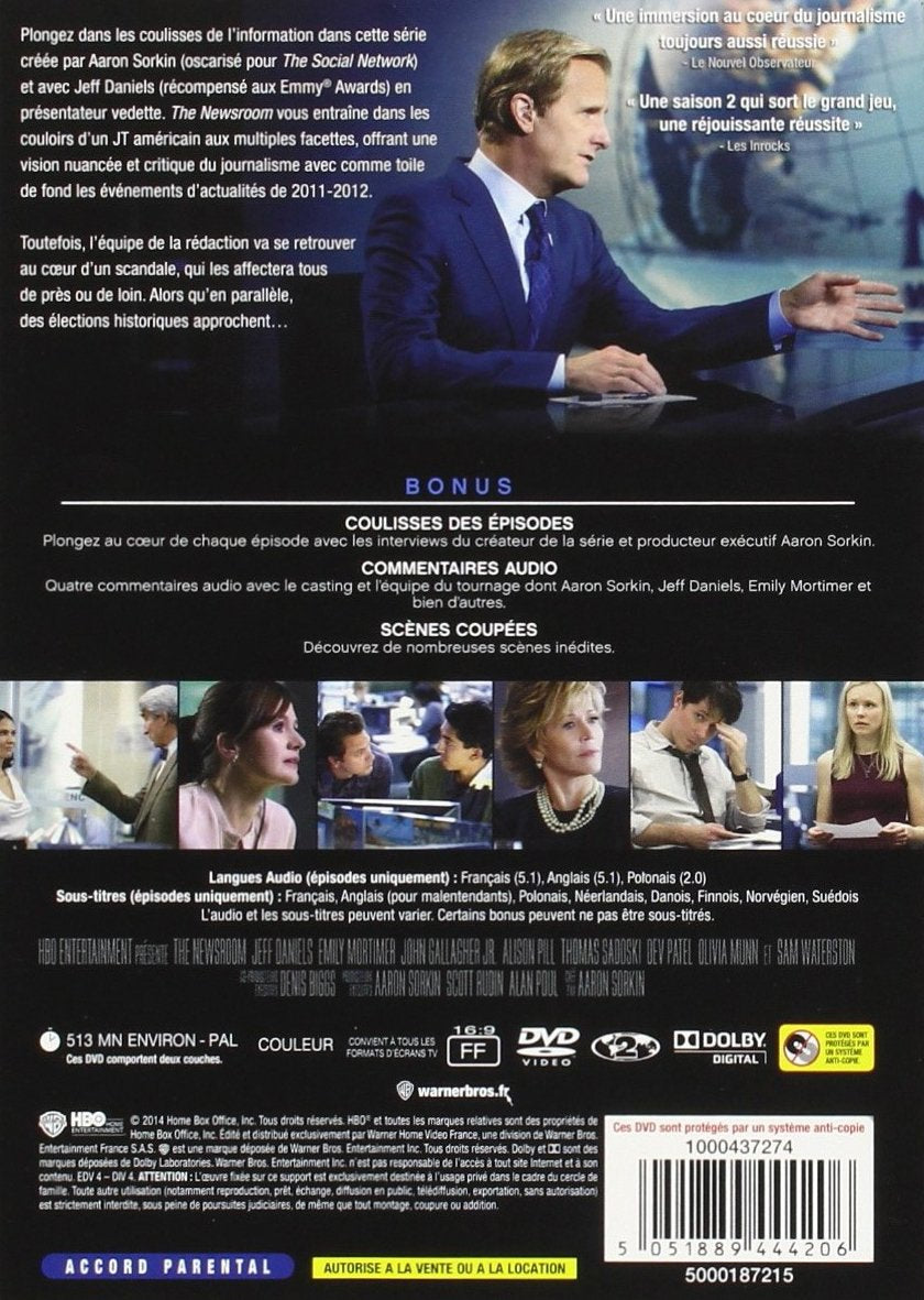 Coffret the newsroom, saison 2