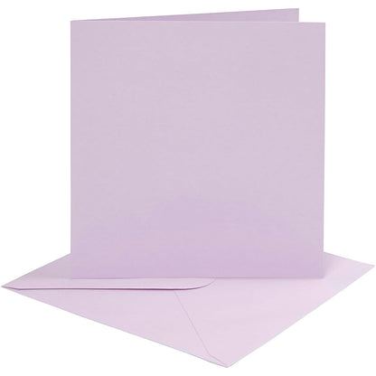 4 Lilac 6x6 Cards & Envelopes for Card Making Crafts | Card Making Blanks