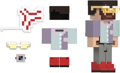 Mattel Minecraft Creator Series Rugarou y Vena de la ira Pack 2 figuras de acción con accesorios, juguete +6 años (HNW10