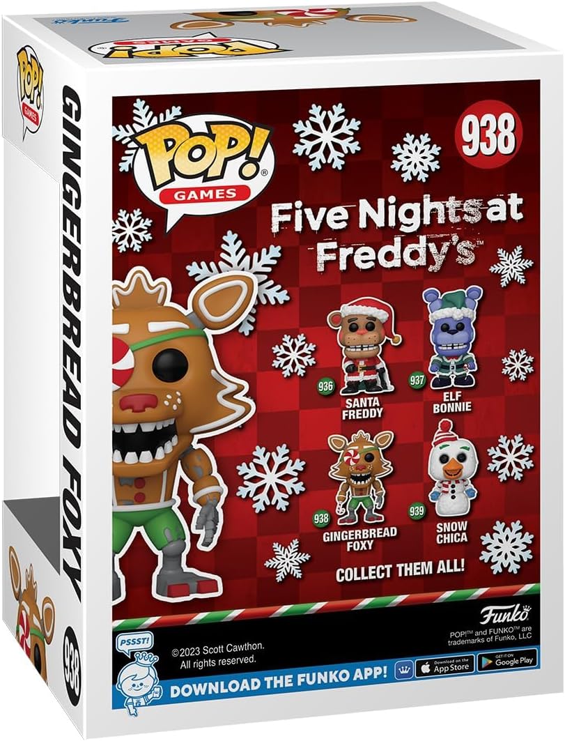 Funko Pop! Games: Five Nights At Freddy's (FNAF) - Gingerbread Foxy - Collectable Vinyl Figure - Gift Idea - Official Merchandise - Toys for Kids & Adults