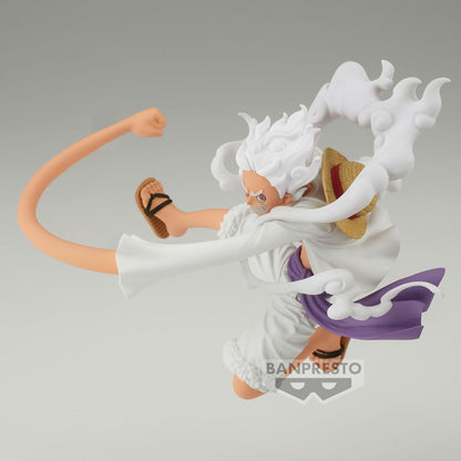 Banpresto Monkey D. Luffy Gear5 One Piece Actionfigur Battle Record Collection 13 cm BP88811P, Mehrfarbig
