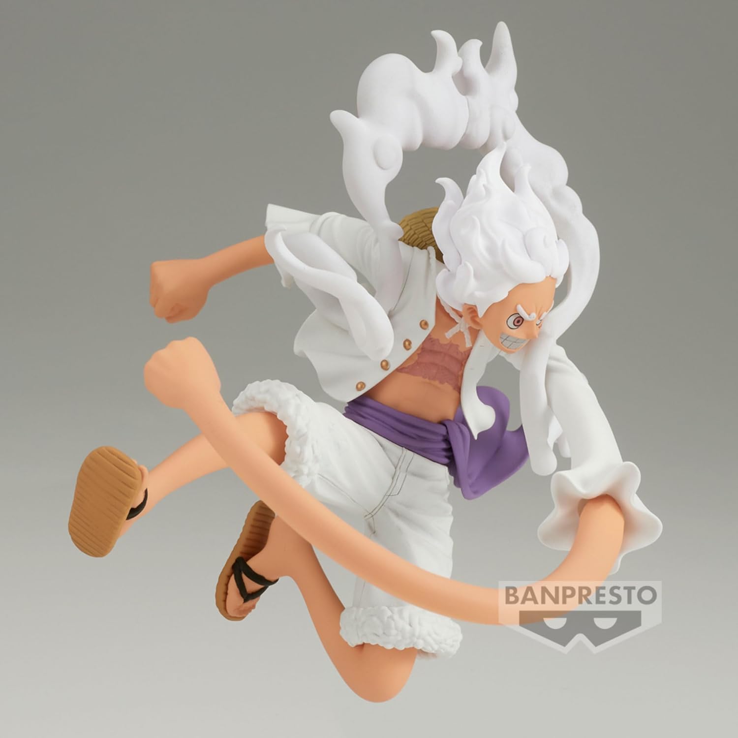 Banpresto Monkey D. Luffy Gear5 One Piece Actionfigur Battle Record Collection 13 cm BP88811P, Mehrfarbig