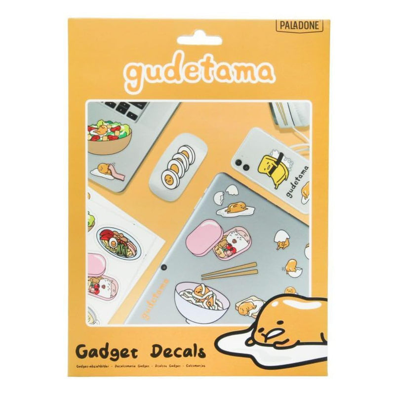 Gudetama Official Licensed Puffy Gadget Decals Includes 37 3D Anime Cartoon Lazy Egg Character, Gift and Accessory Decor | Paladone