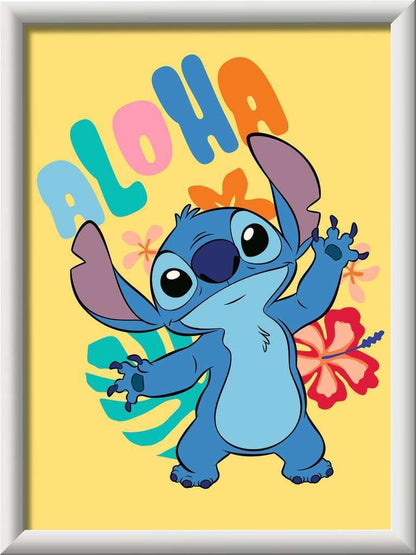 Ravensburger - Malen nach Zahlen 23767 - Disney Stitch - Kinder ab 9 Jahren