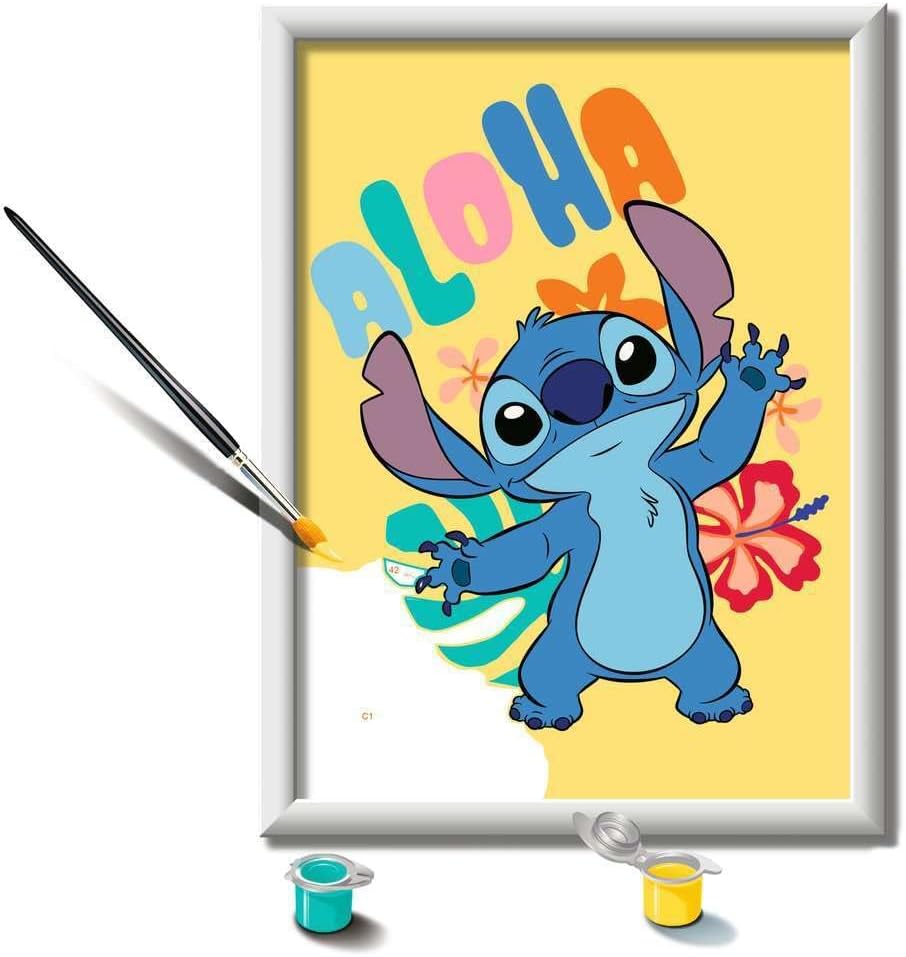 Ravensburger - Malen nach Zahlen 23767 - Disney Stitch - Kinder ab 9 Jahren