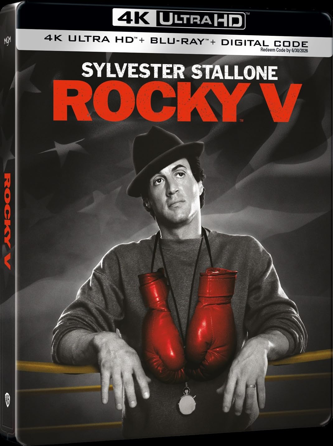 ROCKY V STEELBOOK (4K Ultra HD + Blu-ray)