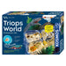 KOSMOS 616748 Triops World, Triops züchten, Urzeitkrebse erleben Das Einsteiger Eier, Futter und Sand. Experimentier Set für Kinder mit mehrsprachiger Anleitung (DE, EN, FR, IT, ES, NL