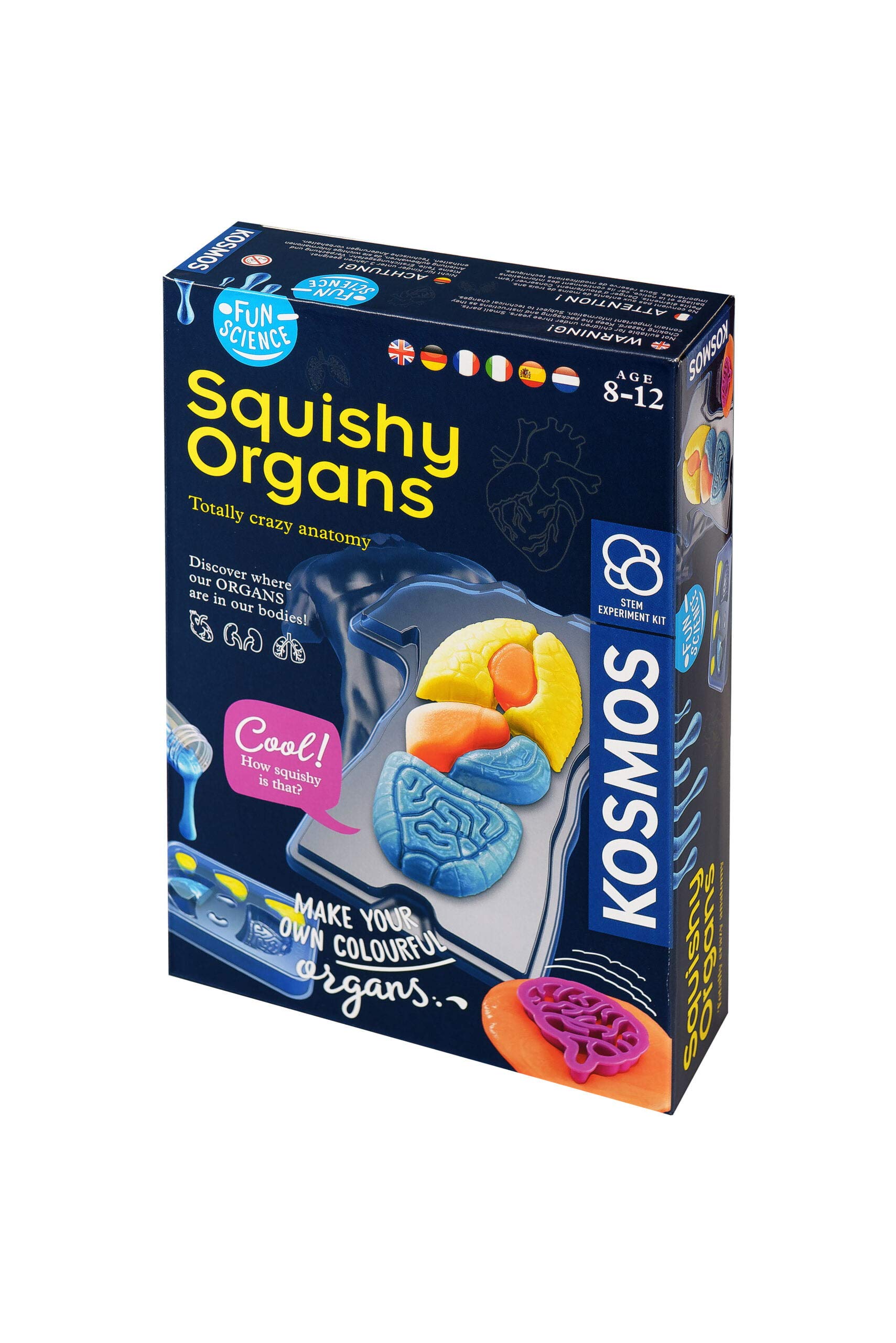 Kosmos 616816 Fun Science - Squishy Organs, Glibber-Organe, Anatomie spielerisch erleben Experimentier Set für Kinder mit mehrsprachiger Anleitung (DE, EN, FR, IT, ES, NL