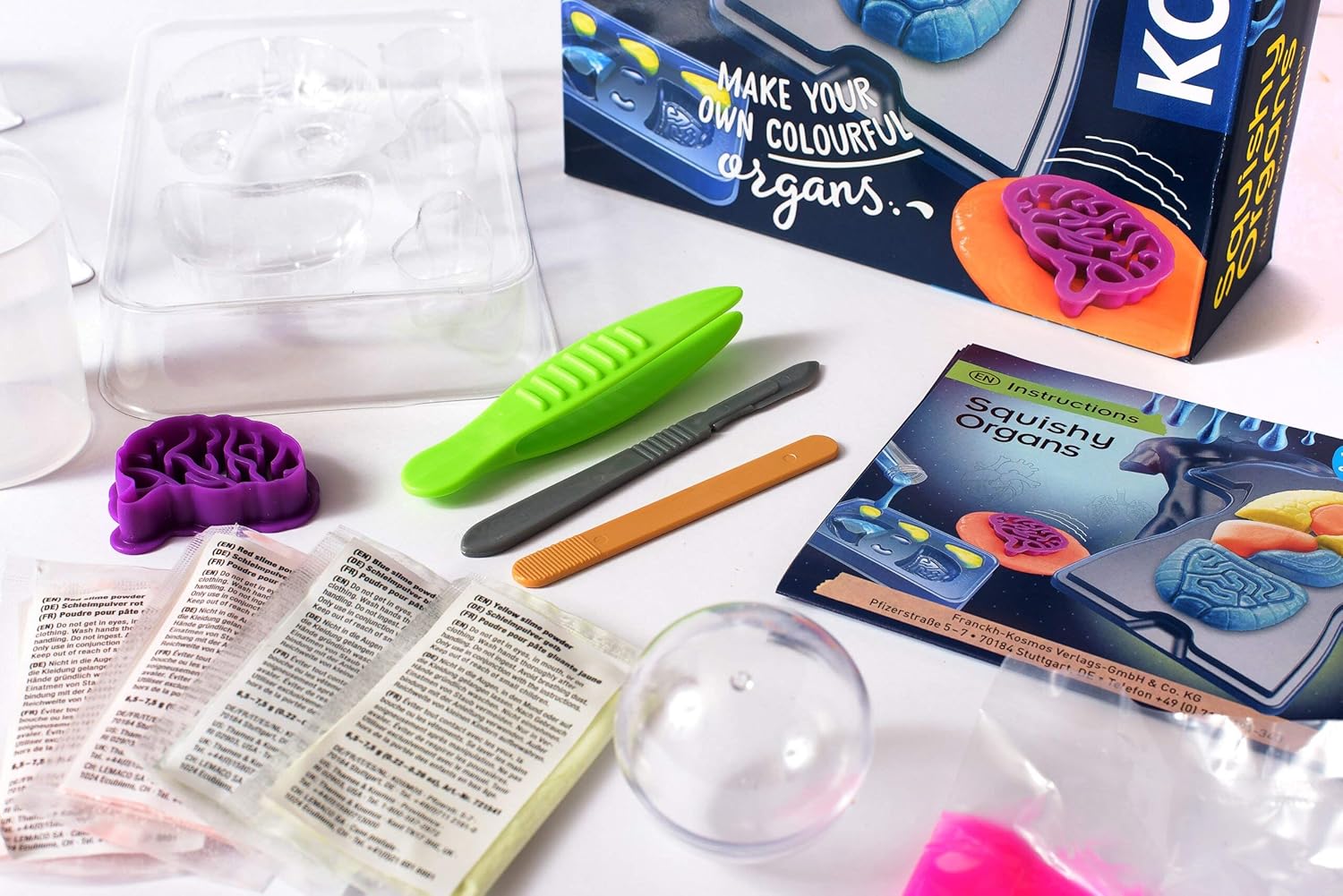 Kosmos 616816 Fun Science - Squishy Organs, Glibber-Organe, Anatomie spielerisch erleben Experimentier Set für Kinder mit mehrsprachiger Anleitung (DE, EN, FR, IT, ES, NL