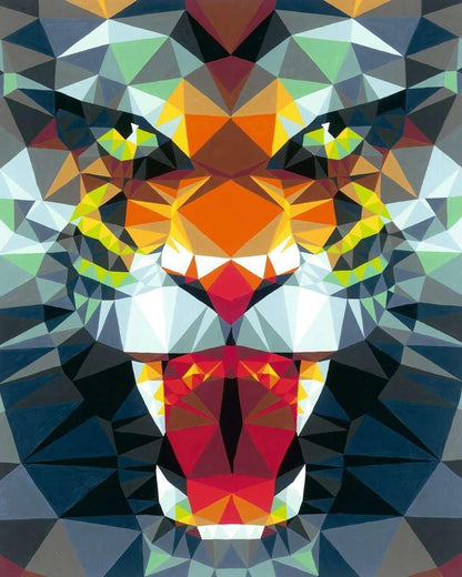 Ravensburger CreArt 23514 Painting by Numbers Polygon Tiger from 12 Years