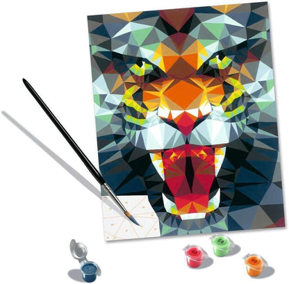 Ravensburger CreArt 23514 Painting by Numbers Polygon Tiger from 12 Years
