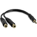 Startech.com - StarTech.com 6in Splitter Cable 3.5mm