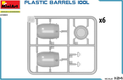 MiniArt Barili di plastica 100L
