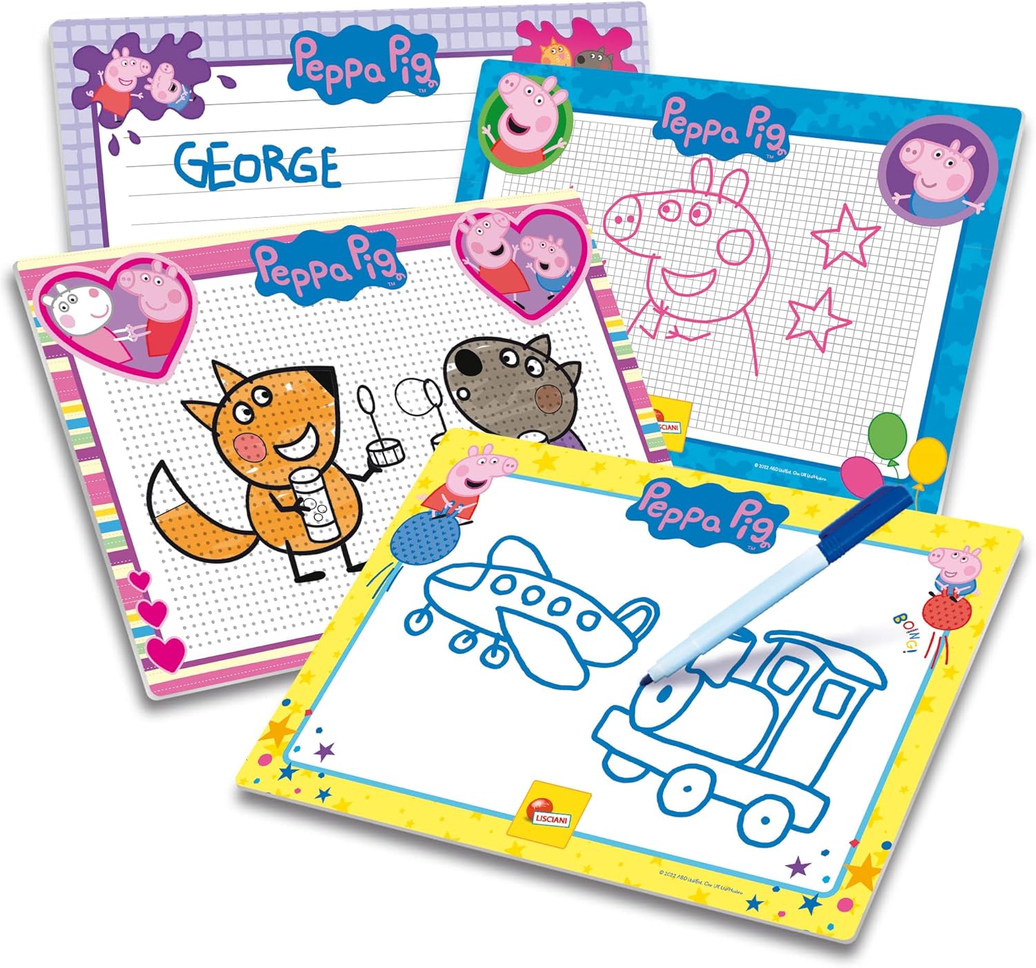 Liscianigiochi 92215 Peppa Pig Zeichenschule, Nicht Zutreffend