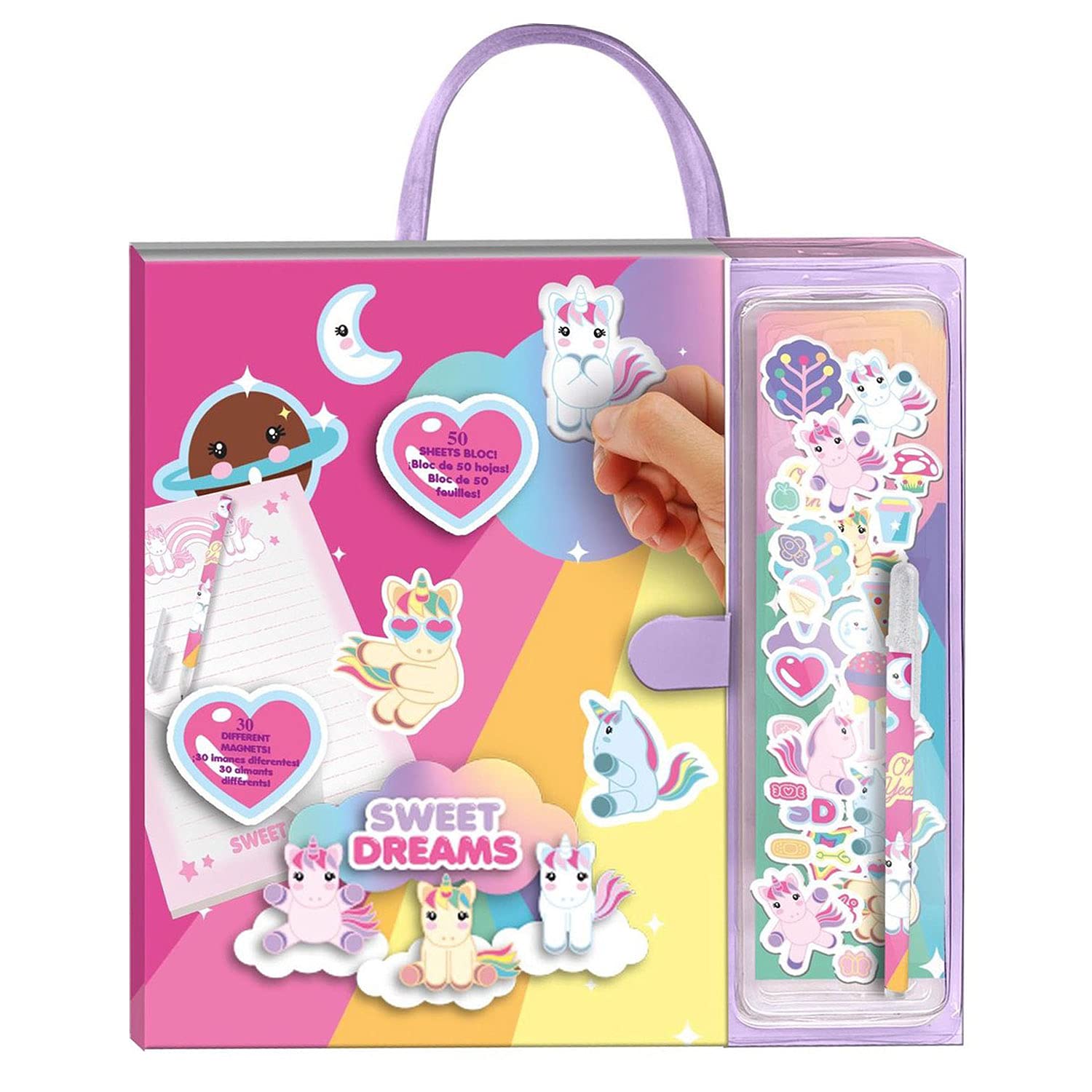 Kid Licensing Unicorn Notebook with Pen and Magnets