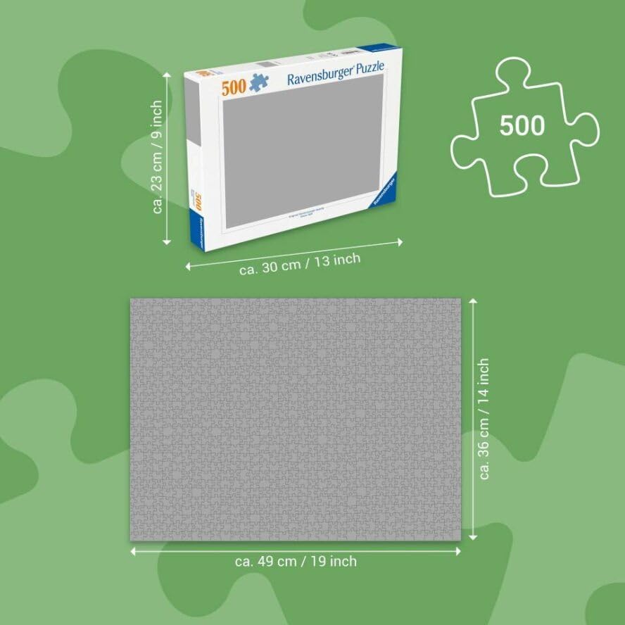 Ravensburger Enchanted Christmas 500 Piece Jigsaw Holiday Puzzle for Adults - 12000227 - Handcrafted Tooling, Made in Germany, Every Piece Fits Together Perfectly