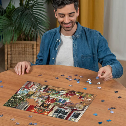 Ravensburger Enchanted Christmas 500 Piece Jigsaw Holiday Puzzle for Adults - 12000227 - Handcrafted Tooling, Made in Germany, Every Piece Fits Together Perfectly
