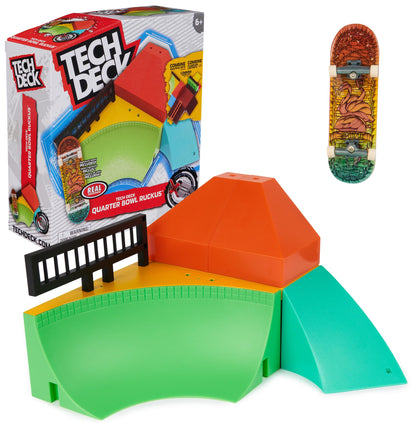 Tech Deck - Pista Quarter Bowl Ruckus - X-Connected Park Creator - Juego de Rampas Personalizable + Fingerboard - 6070358 - Juegos Infantiles - Juguetes Niños 6 Años +