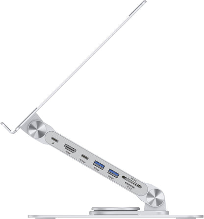 Laptop Stand With 7-In-1 Docking
