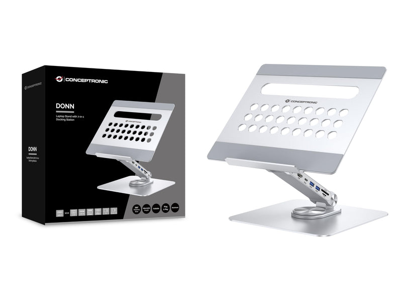 Laptop Stand With 7-In-1 Docking