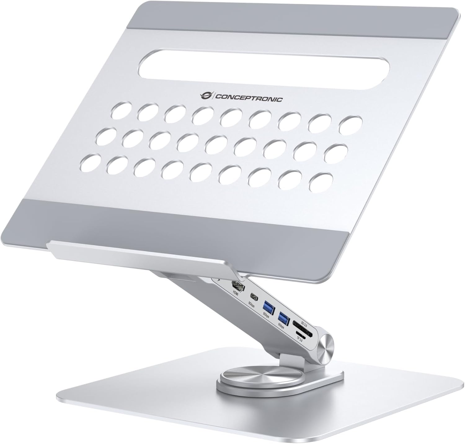 Laptop Stand With 7-In-1 Docking