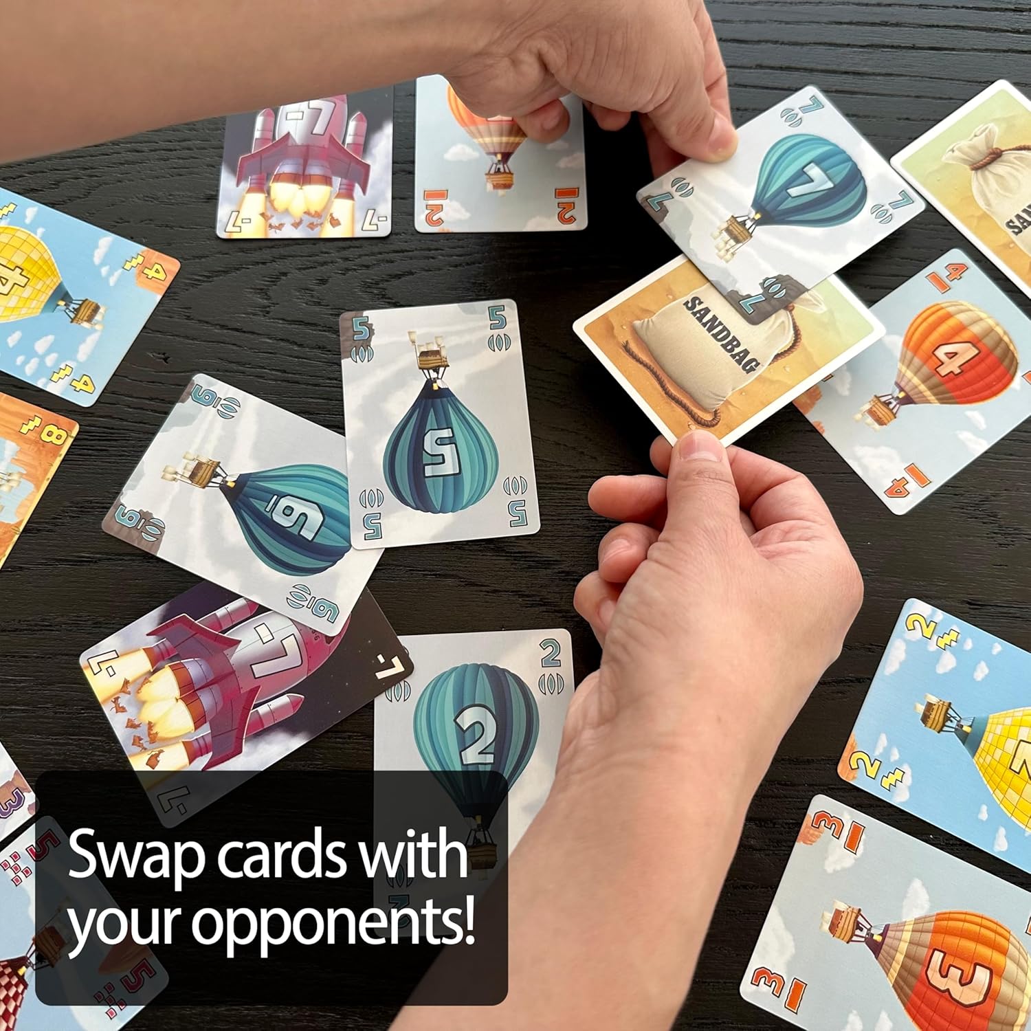 Sandbag - from The Creators of Cat in The Box Deluxe Edition Bézier Games - Trick Taking Card Game - 30 min play time - Strategy Card Game for 3 to 6 Players - Fast-Paced Gameplay
