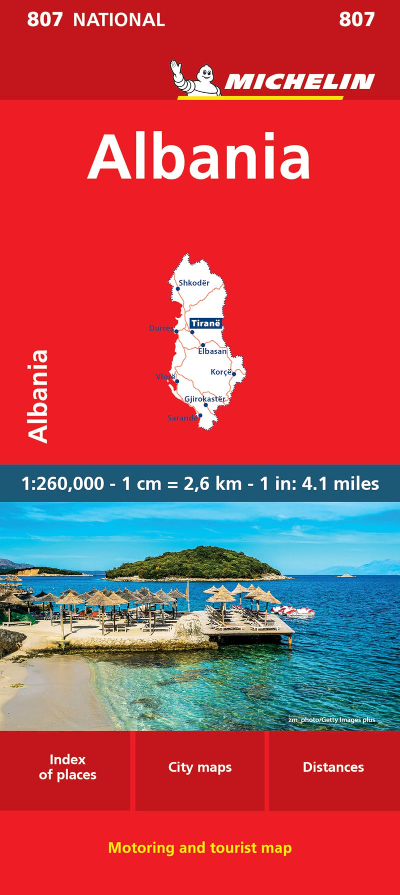 Albania - Michelin National Map 807 (Maps/Country (Michelin