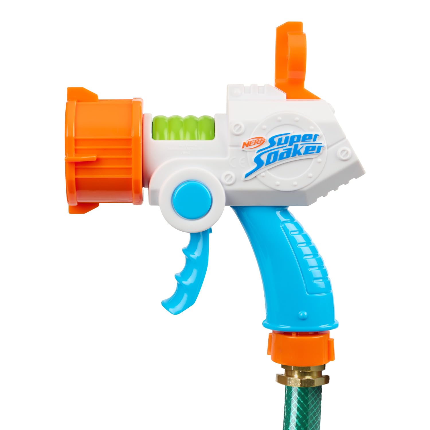 NERF Super Soaker Quadblast Blaster - Gartenschlauchbetriebene Einweichmaschine für epische Hinterhofschlachten