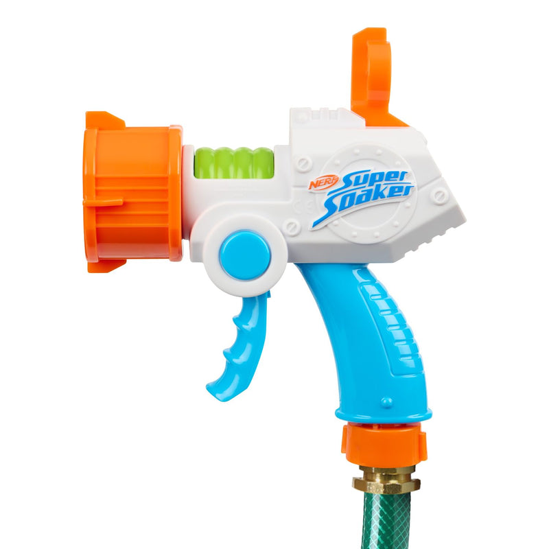 NERF Super Soaker Quadblast Blaster - Gartenschlauchbetriebene Einweichmaschine für epische Hinterhofschlachten