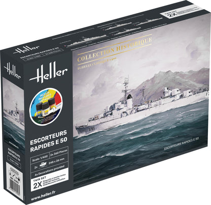 Heller - 1/400 Starter Kit Escorteurs Rapides E 5o