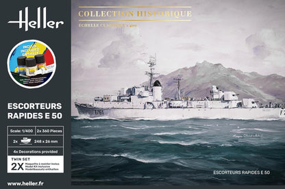 Heller - 1/400 Starter Kit Escorteurs Rapides E 5o