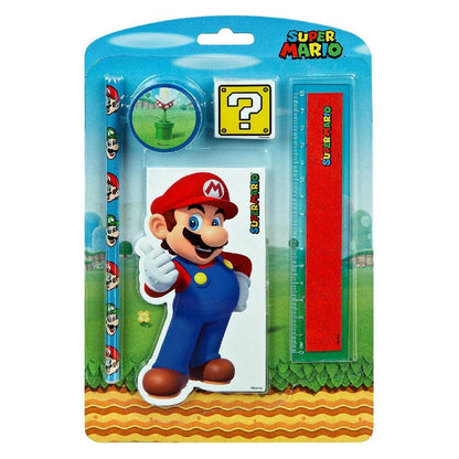 Super Mario 5 Delige Stationery Set 5dlg