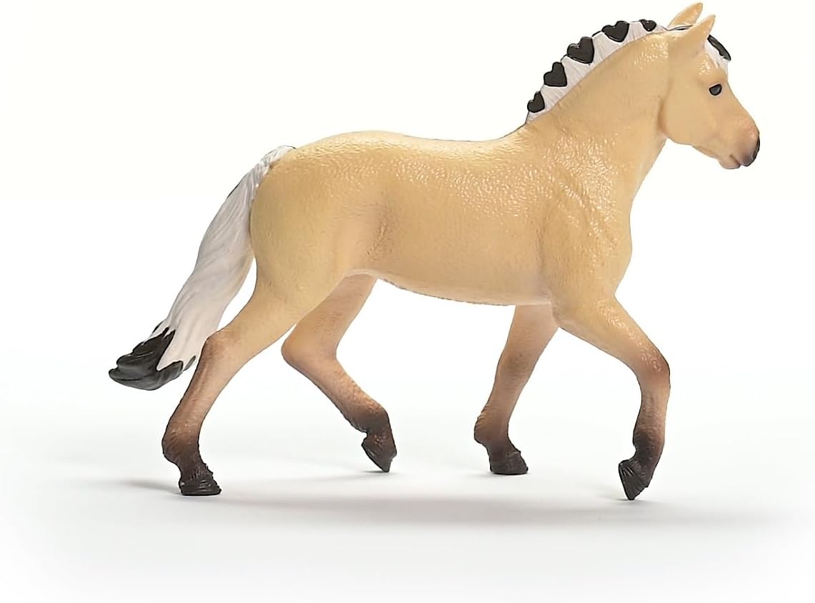 schleich 13980 HORSE CLUB Norwegian Fjord Horse Mare Figurine for ages 5+, Black