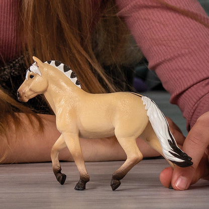 schleich 13980 HORSE CLUB Norwegian Fjord Horse Mare Figurine for ages 5+, Black