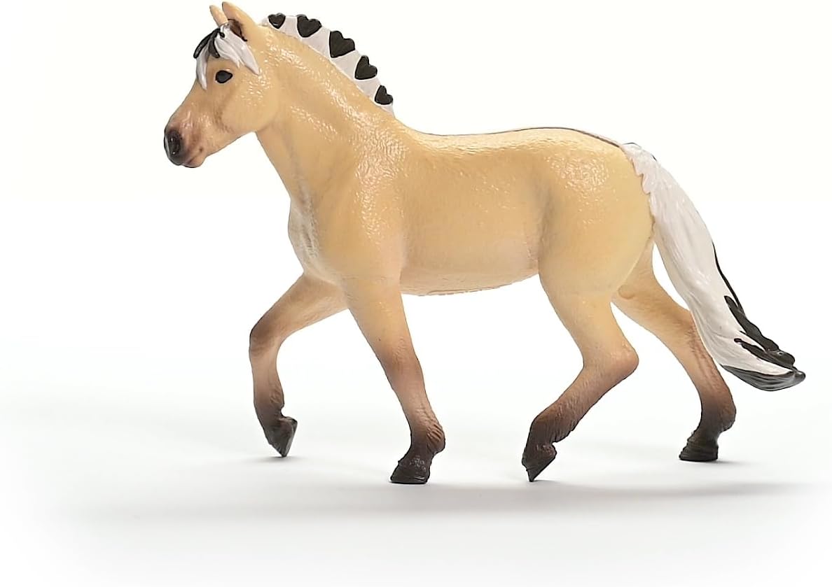 schleich 13980 HORSE CLUB Norwegian Fjord Horse Mare Figurine for ages 5+, Black