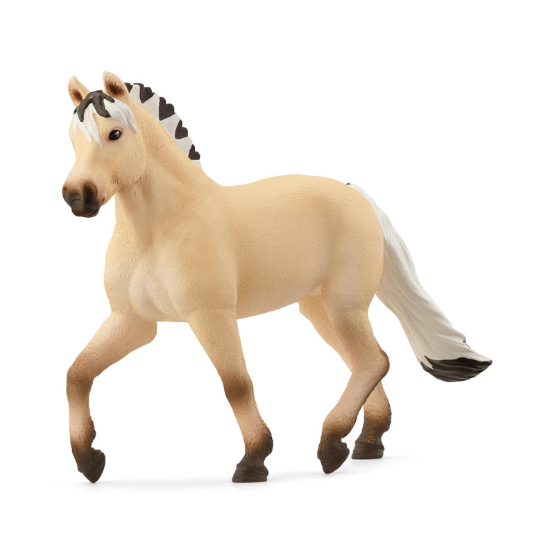 schleich 13980 HORSE CLUB Norwegian Fjord Horse Mare Figurine for ages 5+, Black