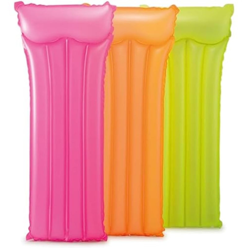 Intex 59717EU - Materassino Mare Neon Colorato, Vinile, Multicolore