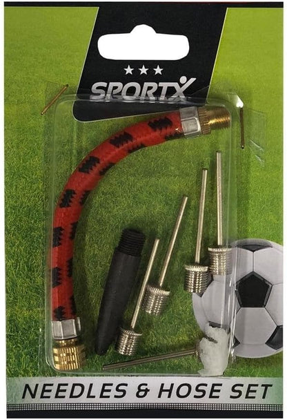SportX 2001348 Ball Pump Accessory Set, Multi Colour