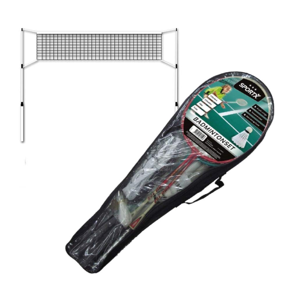 SportX 2004245 Badminton Set, Multi Colour